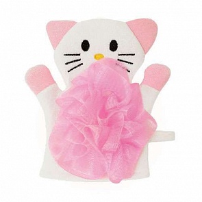 Мочалка - Кошечка, полиэстер (Lubby, 15178/144/12)